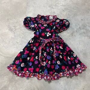 Kate Greenaway Vintage Floral Cottagecore Prairie Fairy Girl's Dress Size 6